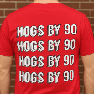 Hogs by 90 Red Softstyle T-Shirt