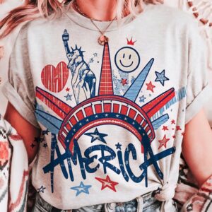 America with Statue of Liberty T-Shirt