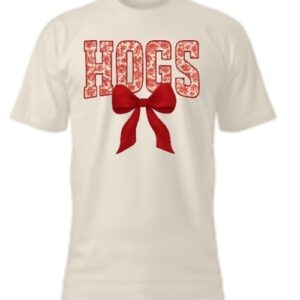 Hogs with Bow Tee