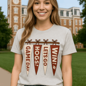 Game Day Hogs! Pennant Tee