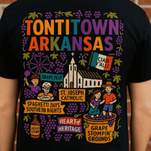 Tontitown with Zip Code T-Shirt