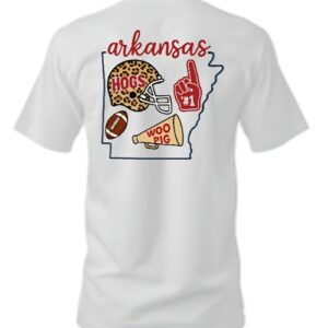 White Arkansas Hogs #1 Woo Pig T-Shirt