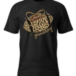 Black Football Game Day T-Shirt Soft Style