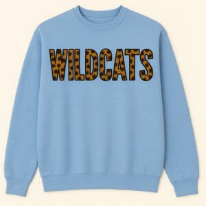 Carolina Blue Crew with Leopard Wildcats