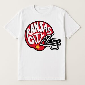 Kansas City Helmet White T-Shirt