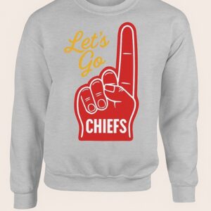 Let's Go Chiefs Sport Grey Crew
