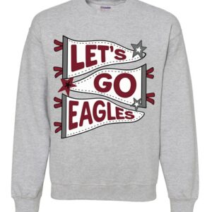 Let's Go Eagles Crew Neck Sport Grey Sweatshirt