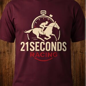 21 Seconds Maroon Tee Red and Tan
