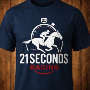 21 Seconds Navy Tee Red and White