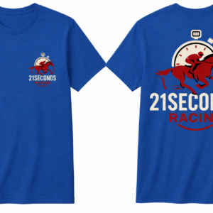 21 Seconds Blue Tee White and Red